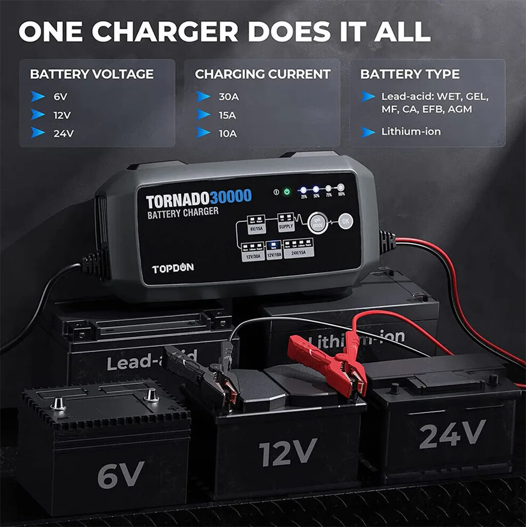 Topdon T3000 – Comprehensive Battery Management