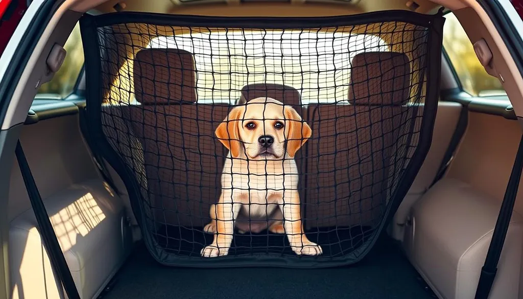 Best Budget Option: Dykeson Dog Car Net Barrier