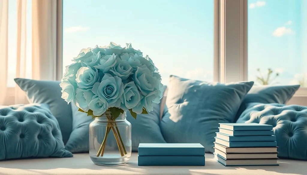 White and Light Blue Home Decor: A Perfect Match